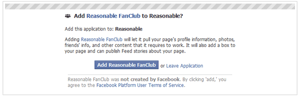 Add Resonable FanClub to My Page